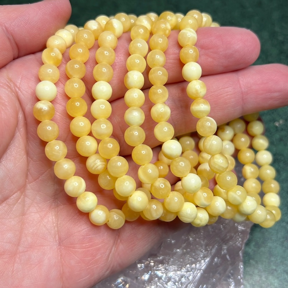 Honey Calcite (one) 6mm